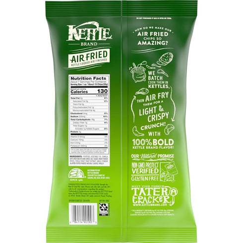 6.5 Oz Kettle Brand Potato Chips, Air Fried Jalapeo Kettle Chips, Bag