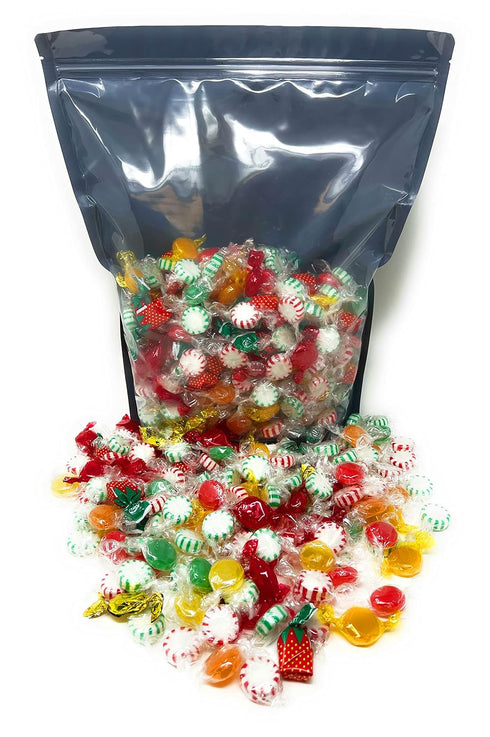 6 lbs 96 oz. American Old Fashioned Hard Candy - - Peppermint and Spearmint Starlights, Cinnamon Disks, Butterscotch