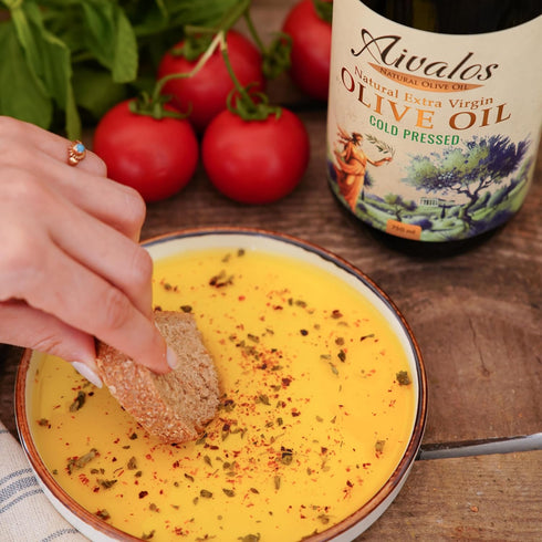 Aivalos Premium Single-Estate Extra Virgin Olive Oil (EVOO), Cold-Pressed, Single-Origin Mediterranean from Ayvalk