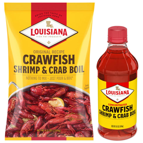 Louisiana Fish Fry Products Crawfish, Shrimp & Crab Boil Seasoning Bundle -