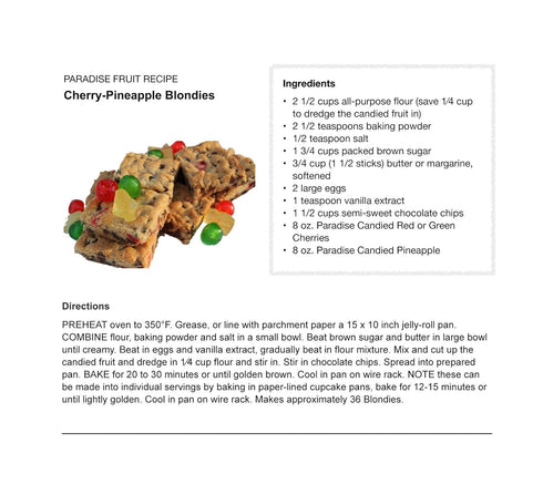 8 Paradise Cherry Halves, Green, Ounce
