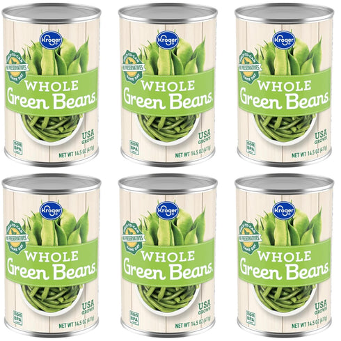 Generic Whole Green Beans 14.5 oz (6 PK)