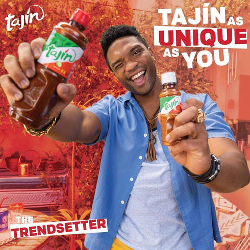 Tajin Clásico Seasoning 14oz & Tajín Mild Hot Sauce 15.38oz Bundle (Pack of 2)