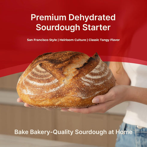 Apron Maven Premium Sourdough Starter Culture - San Francisco Style Heirloom Dehydrated With Simple Activation