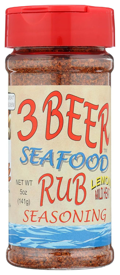 3 Beer Seafood Rub W/Lemon, 5 OZ