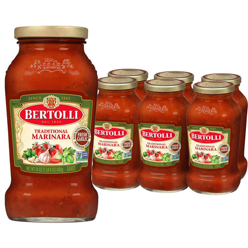 Bertolli Traditional Marinara Sauce, Spaghetti Tomato Pasta Sauce, 24 oz (Pack of