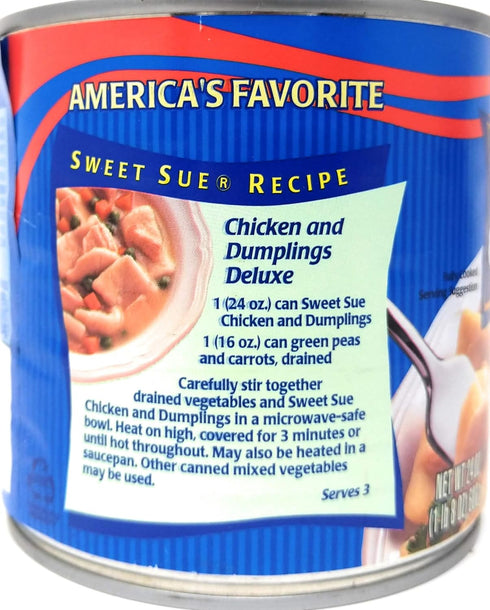 JFS 24oz (680g), Pack 2 Sweet Sue Chicken And Dumplings, of Bundled with a Recipe Card