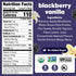 4.22 oz, 12 Count Noka Superfood Fruit Smoothie Pouches, Blackberry Vanilla, Healthy Snacks with Flax Seed, Plant