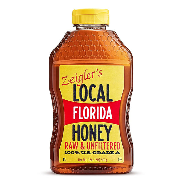 Zeigler's Florida Local Honey, 32 Oz 100% Pure, Raw & Unfiltered Honey
