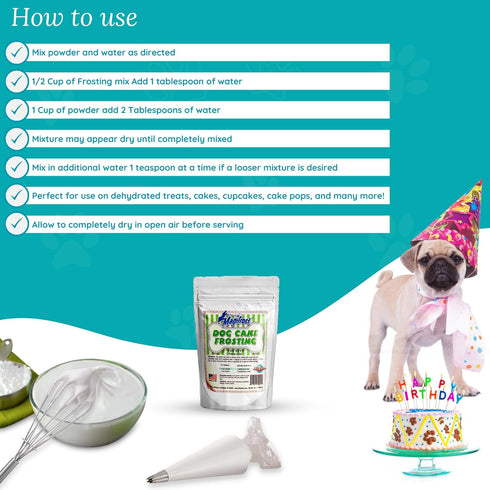 Magifrost Frosting for Dog Cake - Perfect for Homemade Dog Cakes, Dog-Friendly, Easy-to-Use, Safe & Healthy Ingredients