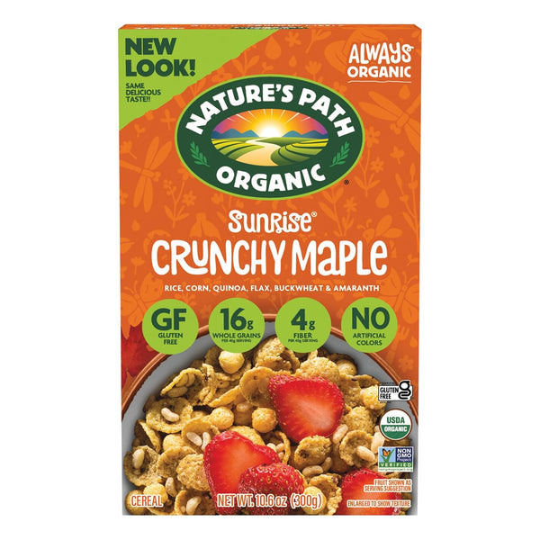 Nature's Path Organic Sunrise Crunchy Maple Cereal, 10.6 oz (Pack of 1),