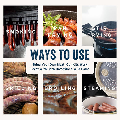 25 lbs PS Seasoning German Style Sausage Kit - Includes Sausage Seasoning Mix and Casings for up to of Meat - Easy