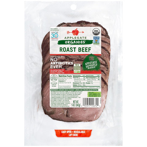 Applegate , Organic Roast Beef Sliced, 5oz