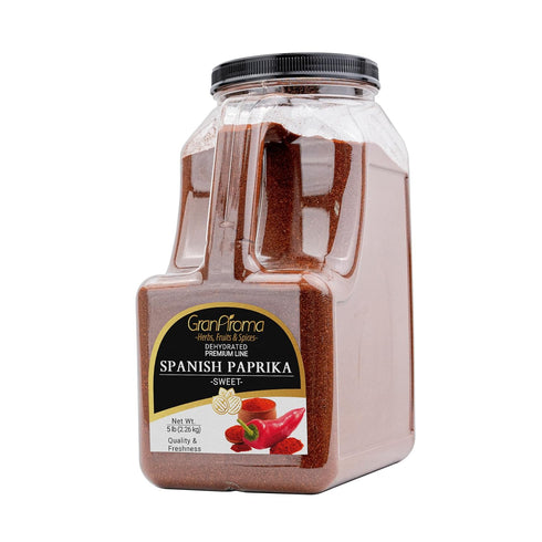 (5 GranAroma Spanish Sweet Paprika, Bold Flavor & Vibrant Color, Perfect for Paella, Stews and BBQ Pound)