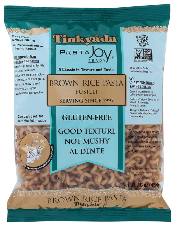 Tinkyada Brown Rice Pasta, Fusilli, 16 Ounce (Pack of 12)