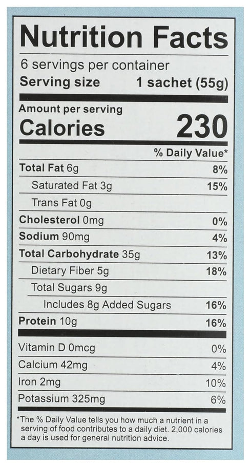 11.6oz One Degree Organic Foods Gluten Free Sprouted Coconut Chia Protein Instant Oatmeal