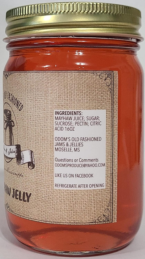 Odems Jams & Jellies 16 oz May-Haw Jelly in Glass Jar