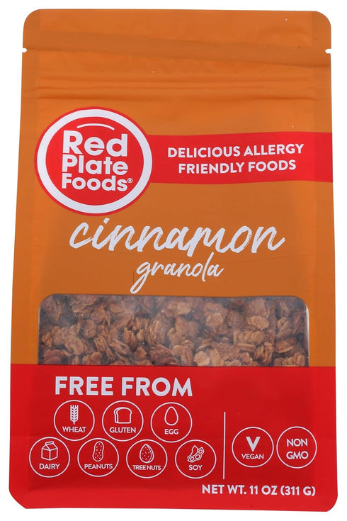 Red Plate Foods Gourmet Granola, Nut Free, Gluten Free, Vegan/Dairy Free, 6 bags 12 oz