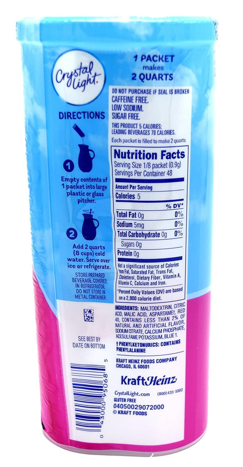 Crystal Light Raspberry Ice Drink Mix - 12-quart, 1.3-ounce Packages (Pack of 2)