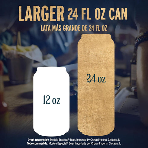 Modelo Especial 24 Oz 4.4% Mexican Lager Beer, Can, ABV