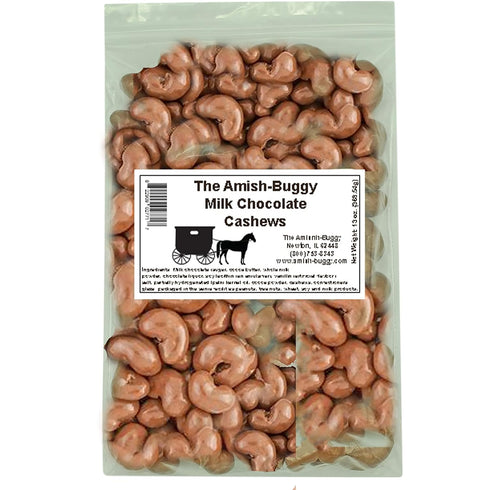 Arndts Fudgery DBA The Amish-Buggy 13 The Amish-Buggy (a division of Arndts Fudgery) Milk Chocolate Covered Cashews