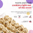 Frozen 80 Count David's Cookies Preformed Cookie Dough Oatmeal Raisin, Ready-to-Bake Cookies
