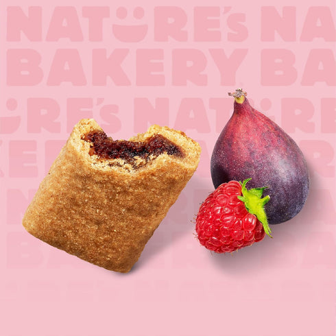 10 (Pack 6) Nature's Bakery Fig Bar Minis, Raspberry, Whole Grain, Vegan Friendly, Kosher, Non-GMO, Ounce
