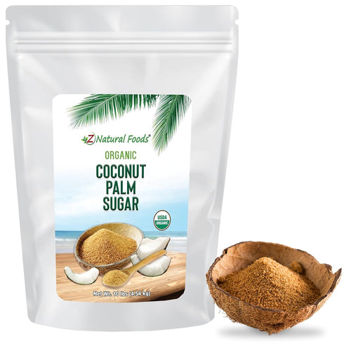 Z Natural Foods Organic Coconut Sugar - Nutrient-Dense, Flavorful & Unrefined Brown