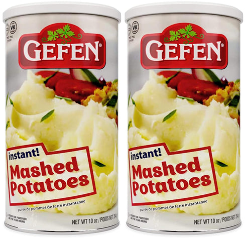 Gefen Instant Idaho Mashed Potatoes, 10oz (2 Pack) | "Resealable Canister" |