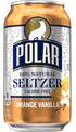 12 oz 12 pack Polar Seltzer Water Orange Vanilla, fl cans