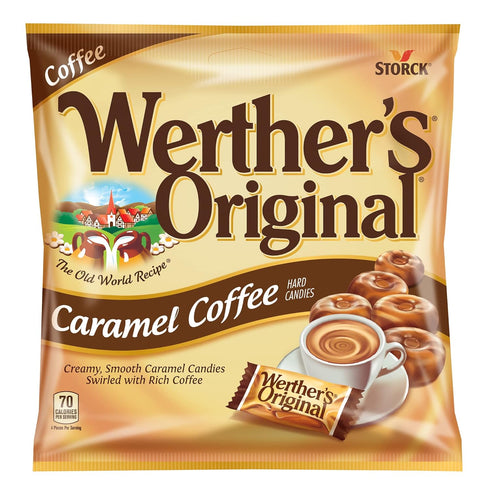 Werther's Original Caramel Coffee Hard Candy, Individually Wrapped Candy, 5.5 Ounce (Pack of 12)