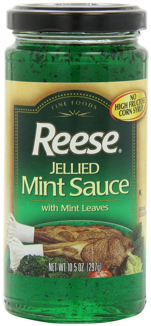 Reese Jelly, Mint W/Leaves, 10.50-Ounce (Pack of 6)