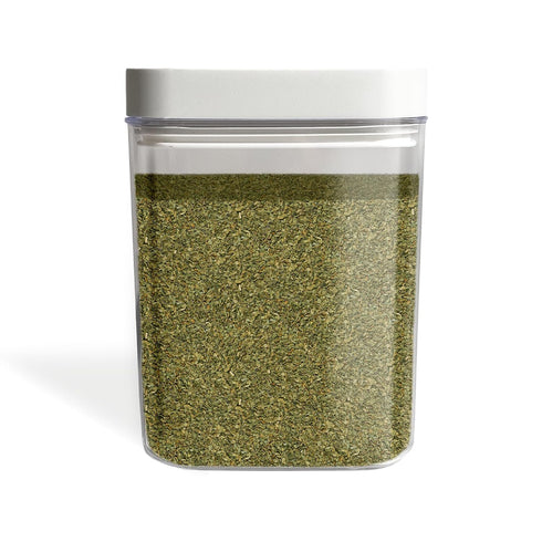 4 oz, Packaging Minimalist Basil Leaves, Cut & Sifted, Aromatic Cooking Herb, Reusable