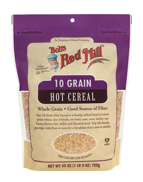 10 25oz (Pack 4)- Bob's Red Mill Grain Hot Cereal, of Whole Grain, Vegan, Kosher