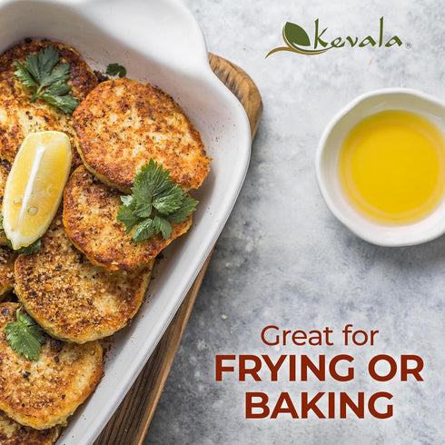128 oz, 1 Kevala Canola Oil - Delicate Oil for Cooking and Baking with Mild Scent and Flavor, Made with Carefully