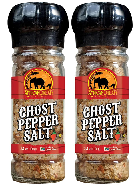 Ghost Pepper Salt Seasoning by African Dream Foods | Spicy Chili Salt