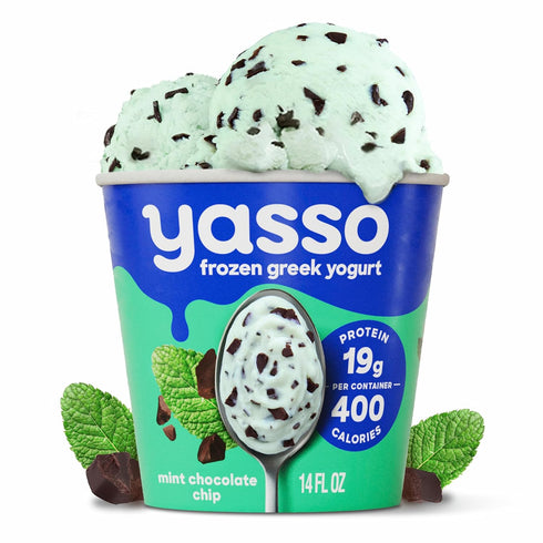 Frozen 14 Oz Yasso Ice Cream Mint Chocolate Chip, Fl