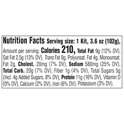 3.6 oz (Pack 5) StarKist Snack-To-Go Ready to Eat Meals Tuna Salad Kit, Classic Tuna Salad with Crackers Kit