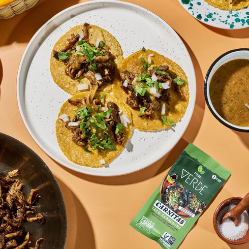 Packets (3 Pack) Carnitas Taco Seasoning - Todo Verde | Chef Curated Blends with Porcini Mushroom & Black Garlic |
