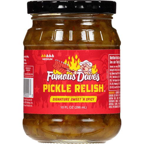 3 (30 oz.) Famous Dave's - pck Sweet n' Spicy Pickle Relish