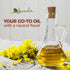 128 oz, 1 Kevala Canola Oil - Delicate Oil for Cooking and Baking with Mild Scent and Flavor, Made with Carefully