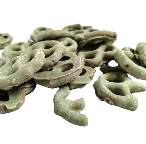 DM Sweets 1 lb Key Lime Yogurt Covered Pretzels Resealable Bag | Sweet & Tangy Crunchy Snack | Gourmet YogurtDipped