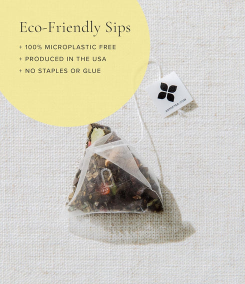 Art of Tea Organic Egyptian Chamomile Tea Bags, Caffeine Free Herbal Tea, 50 Eco-Friendly Pyramid Sachets