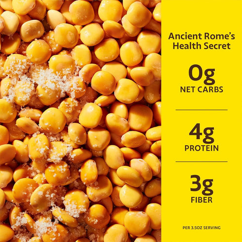 BRAMI 7g 0g 5.3 (8 Count) Lupini Beans Snack, Mediterranean Medley | Plant Protein, Net Carbs | Vegan, Vegetarian