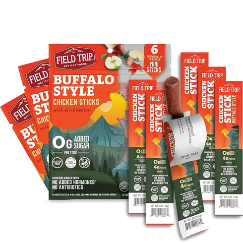 Field Trip Hormone Free Spicy Buffalo Chicken Jerky Snack Sticks - 0