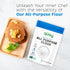 2 lbs, 1:1 Quay Naturals Organic Gluten Free All Purpose Baking Flour - No Grit, Wheat Substitution, Dairy Free