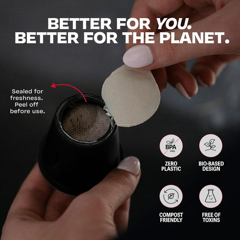 12 Danger Coffee by Dave Asprey, Remineralized, Mold Free & Lab Tested Compostable Pods | Dark Roast Pods