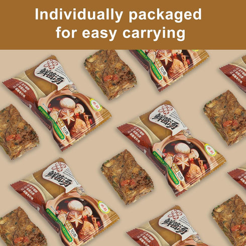 0.35 (10 Pack) Hericium, Ginseng and Astragalus Fresh Mushroom Soup, Mushroom Soup Mix, Ounce
