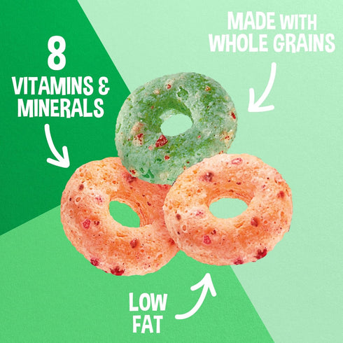 8 (12 Kelloggs Apple Jacks Cold Breakfast Cereal Cups, Vitamins and Minerals, Kids Snacks, Original Cups)