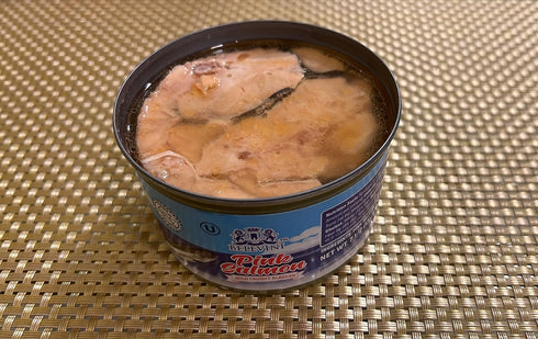 Belevini 212g/7.4 Oz Omega-3 (Pack 6) Pink Salmon Canned Wild Caught Alaskan Natural Source of Fatty Acid, Rich